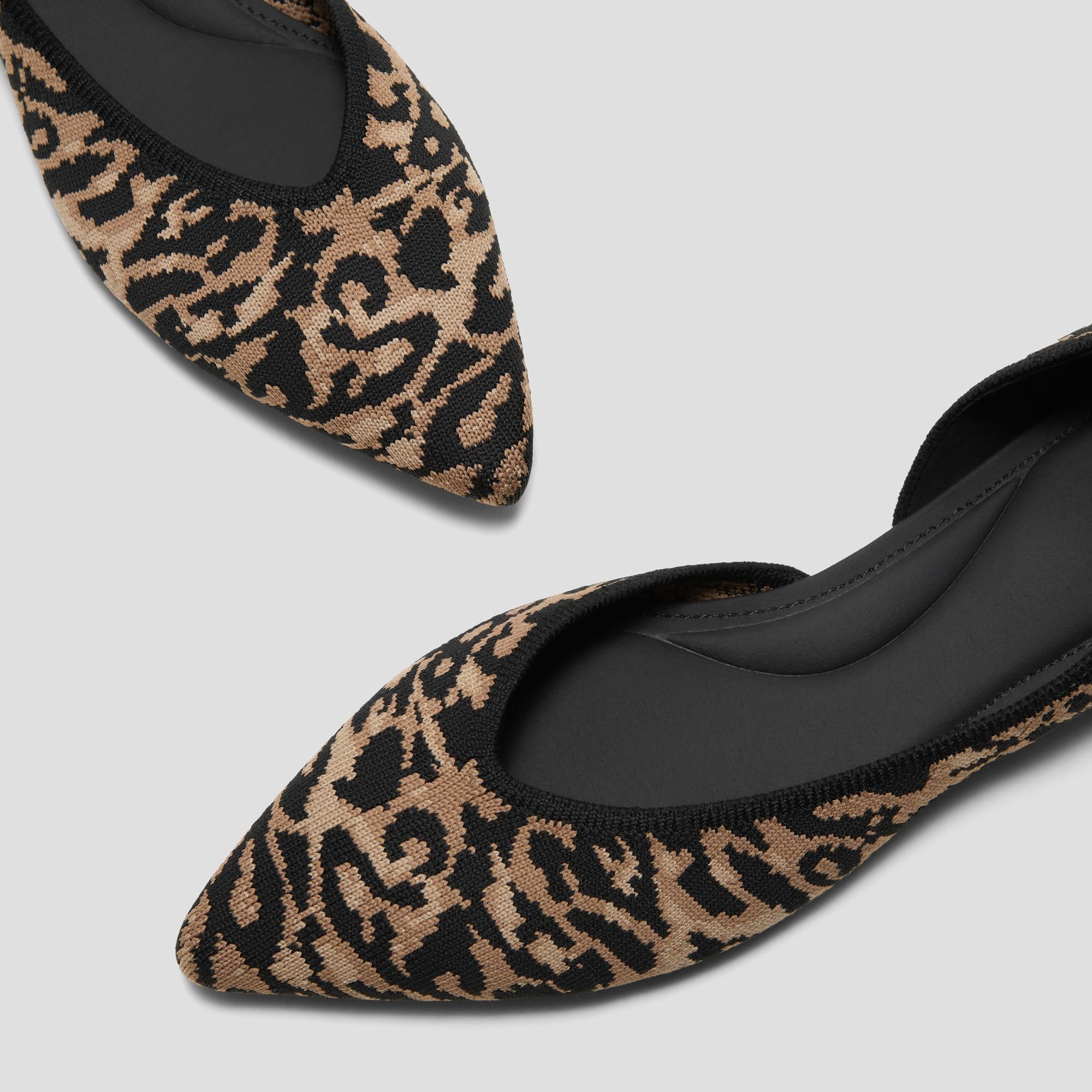 Pointed-Toe D'Orsay Flats (Melia) Product Image