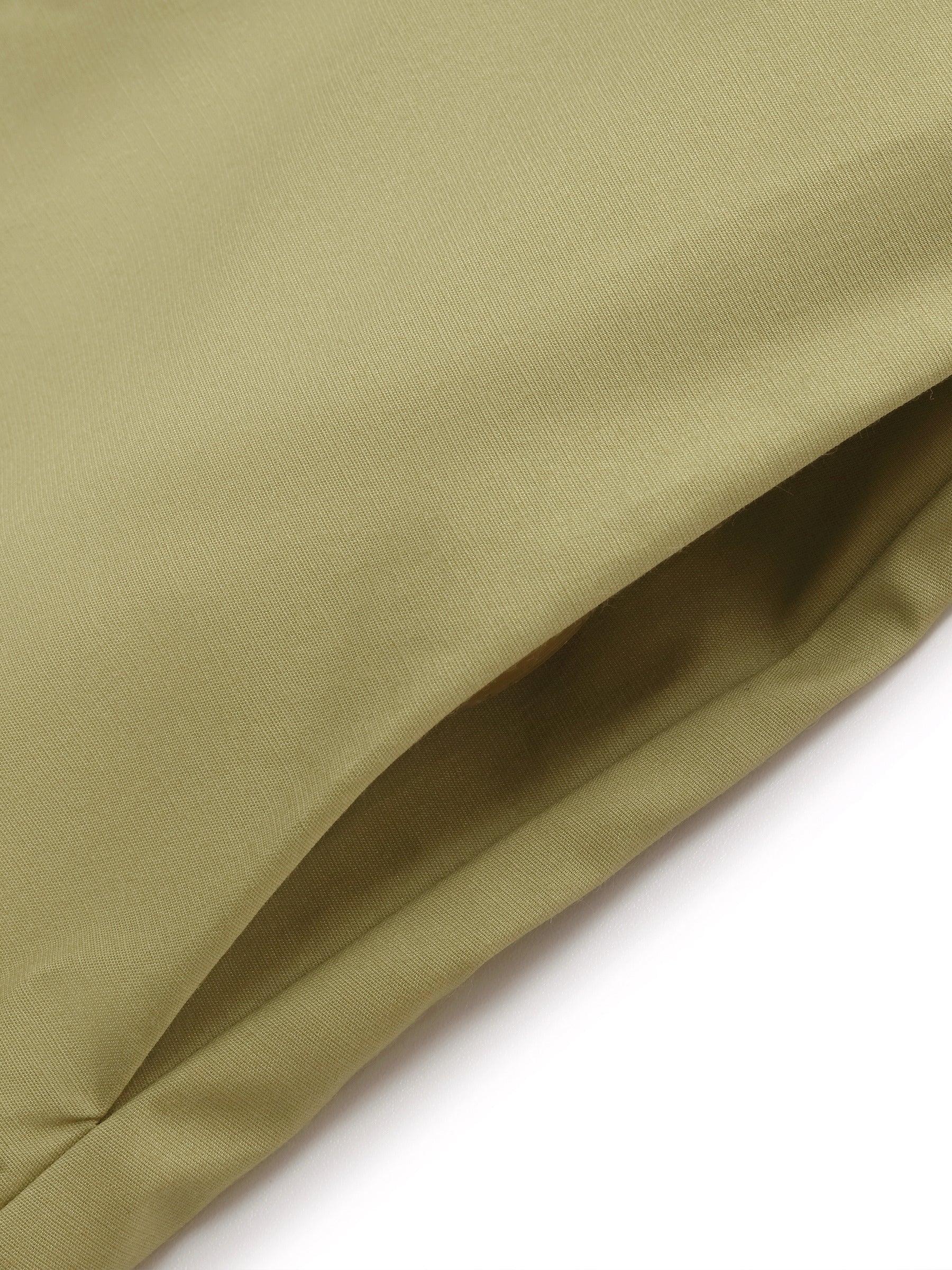 Gathered Waist Stretch Women Maxi Shirt Dress With Belt Product Image