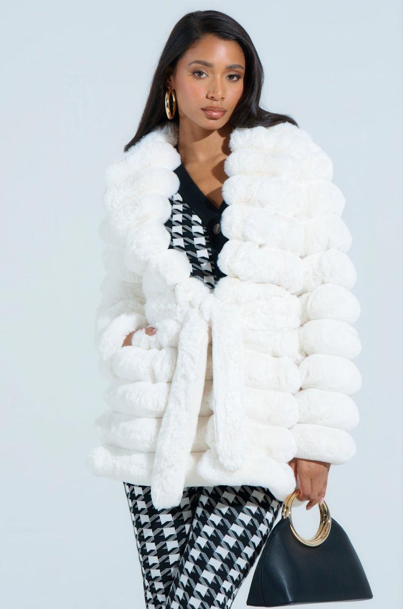 LANA POPCORN FAUX FUR JACKET Product Image