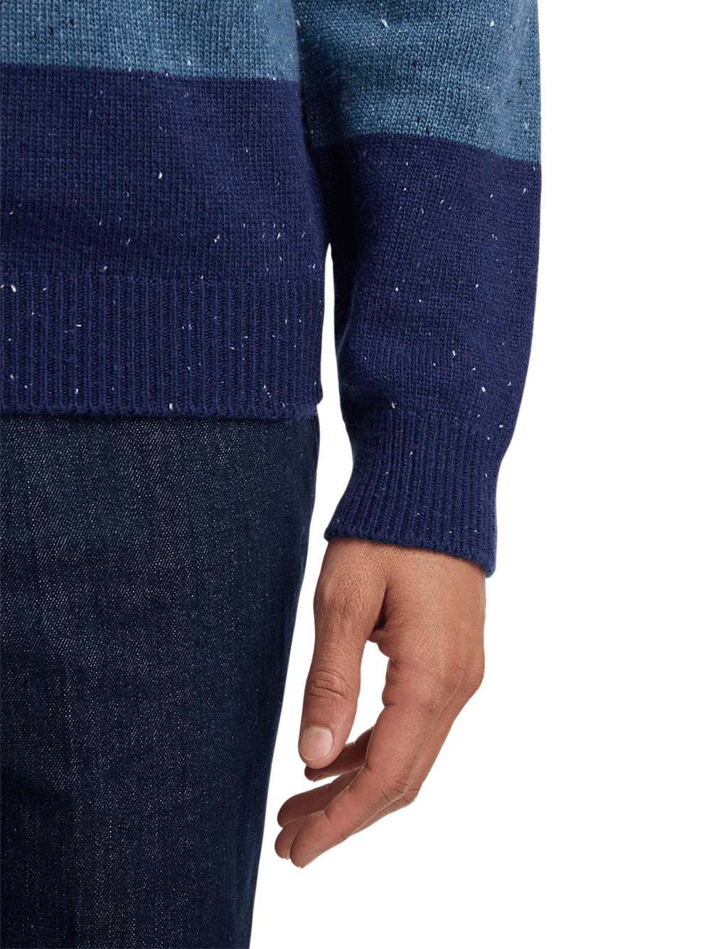 Donegal Turtleneck Sweater - Blue Product Image