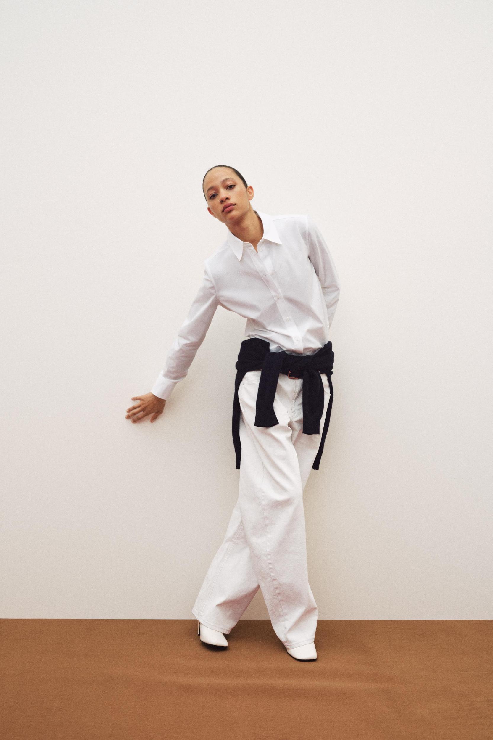 ZW COLLECTION TAPERED MID-RISE WAXED CRACKED JEANS Product Image