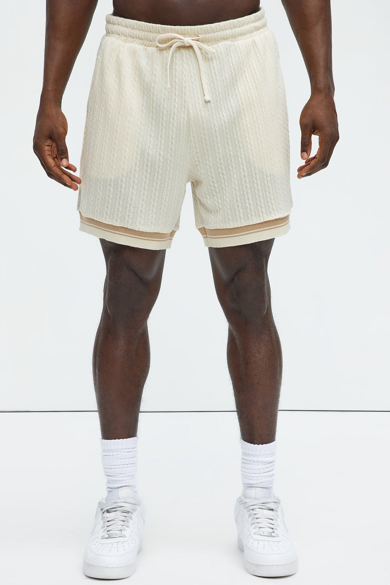 Fisher Knit Shorts - Off White Product Image