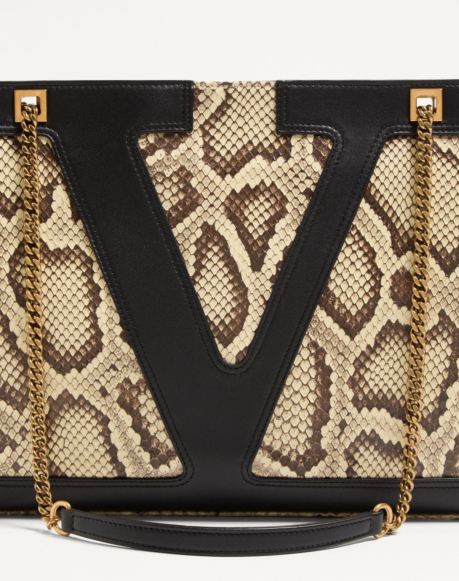 Valentino Garavani Viva Superstar Medium Python Shopping Bag Product Image