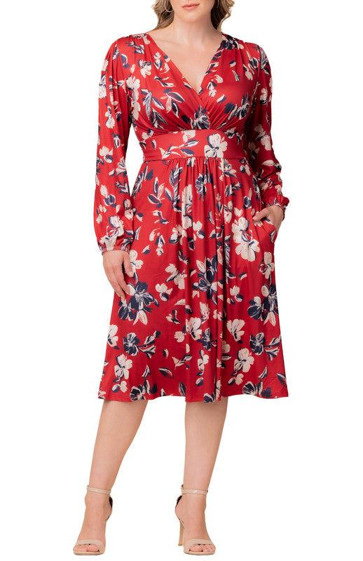 Diana Long Sleeve Midi Dress - Plus Product Image
