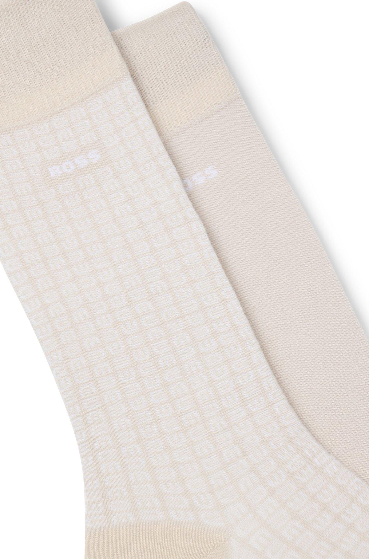 Two-pack of regular-length socks in cotton blend Product Image
