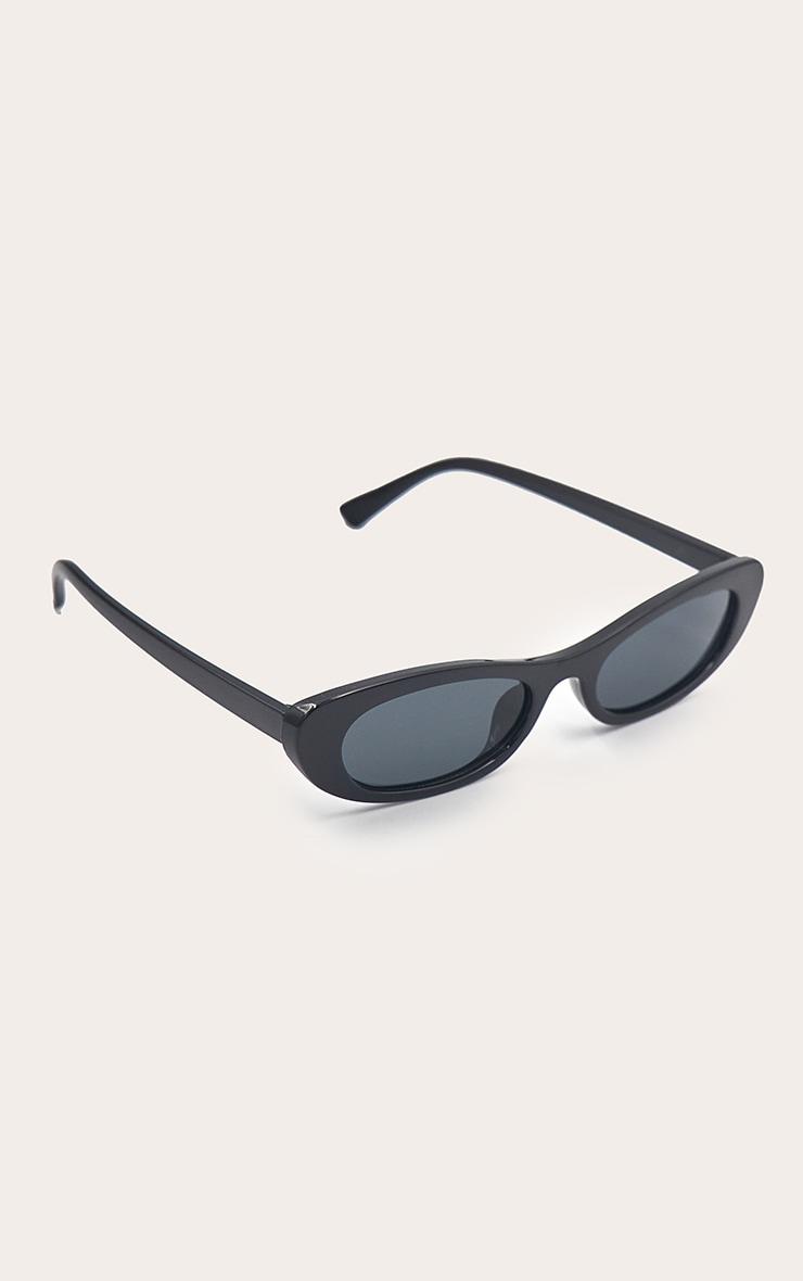 Black Smooth Cat Eye Sunglasses Product Image