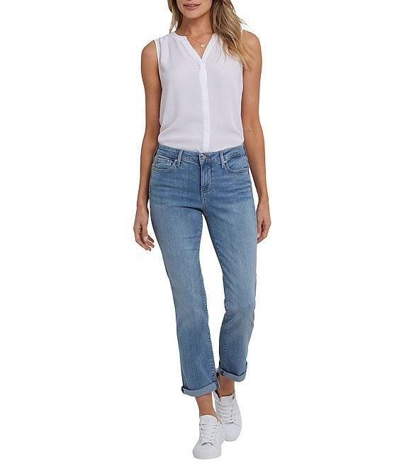 NYDJ Sheri Stretch Denim Slim Fit Ankle Jeans Product Image