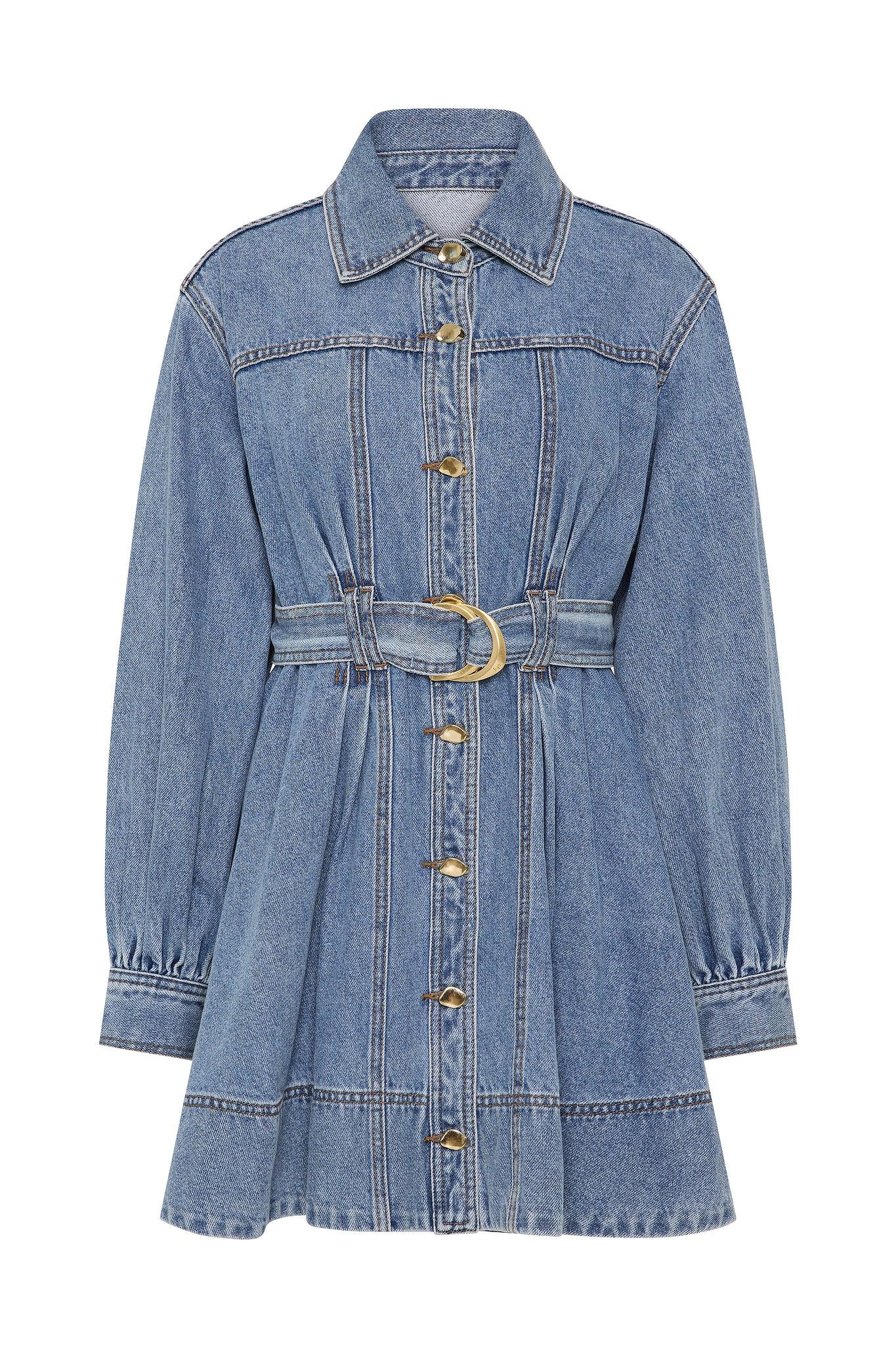 Lane Denim Mini Dress Product Image