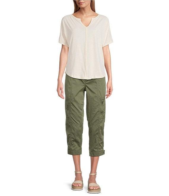 Westbound Embroidered Knit Short Sleeve Top Product Image