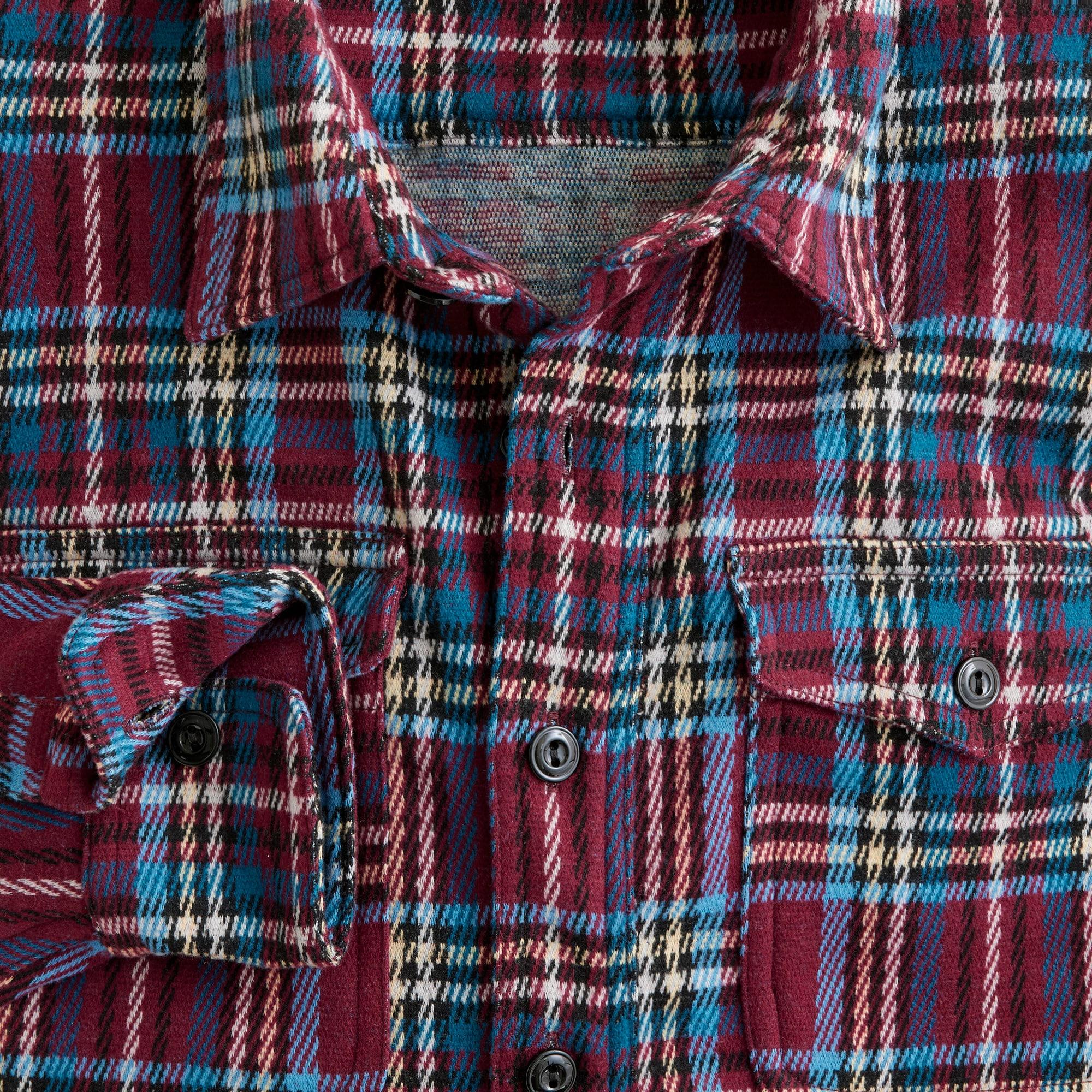 Seaboard soft-knit shirt in plaid Product Image
