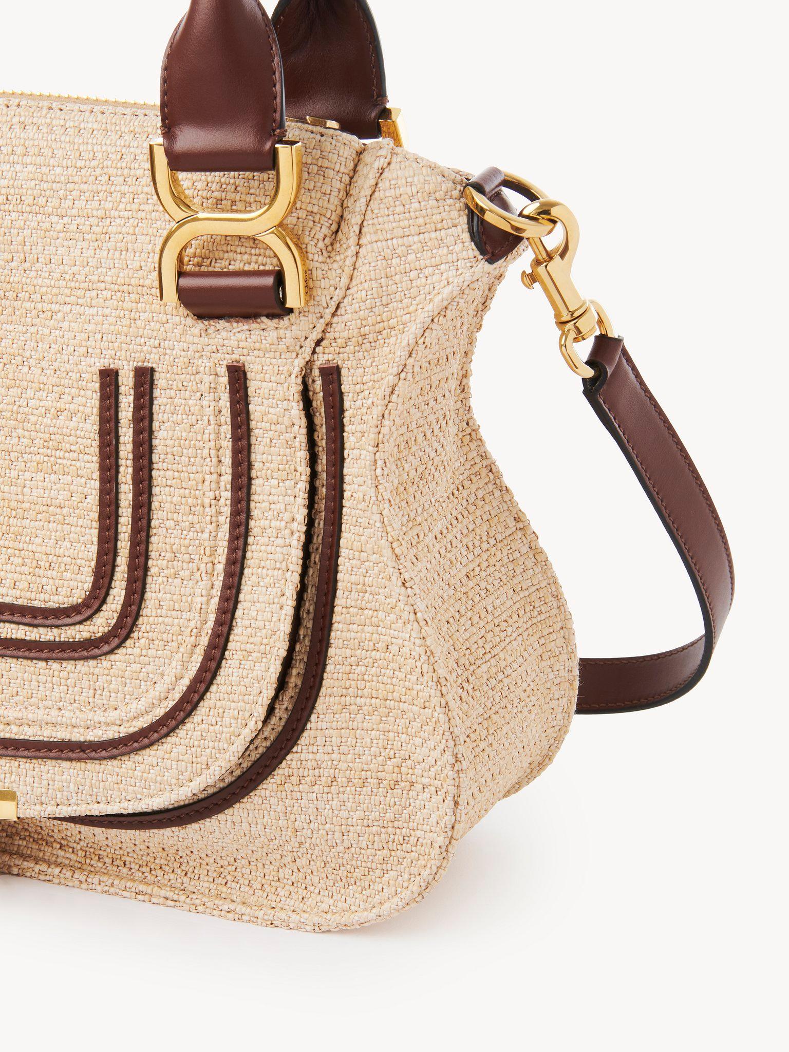 Small Marcie bag in raffia-effect fibers Product Image