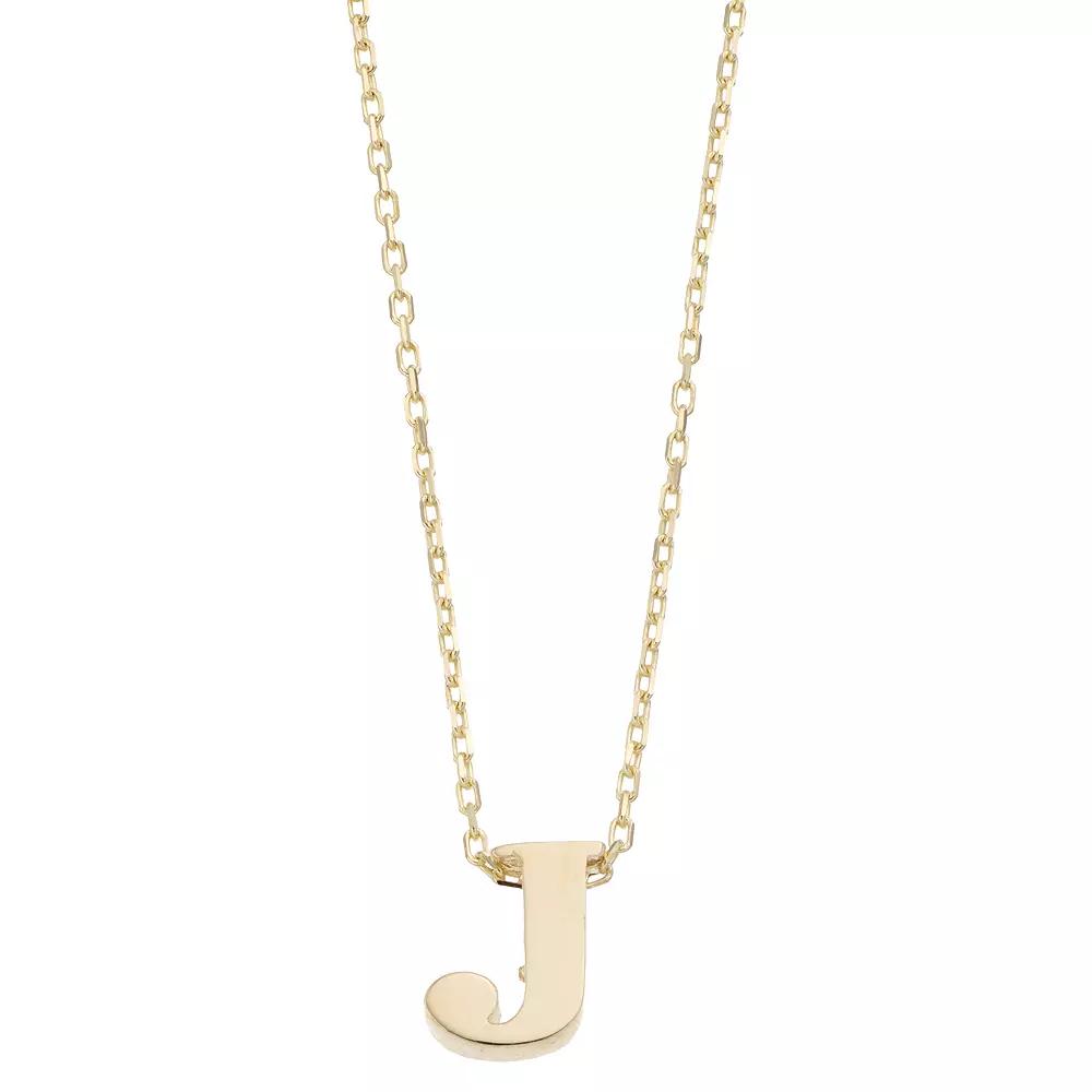 Au Naturale 14k Gold Initial Pendant Necklace, Women's,  Product Image