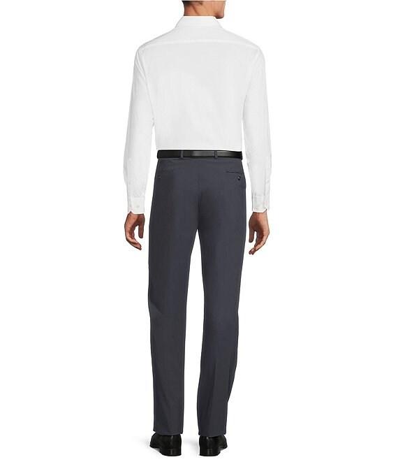 Hart Schaffner Marx New York Fit Flat Front Solid Dress Pants Product Image