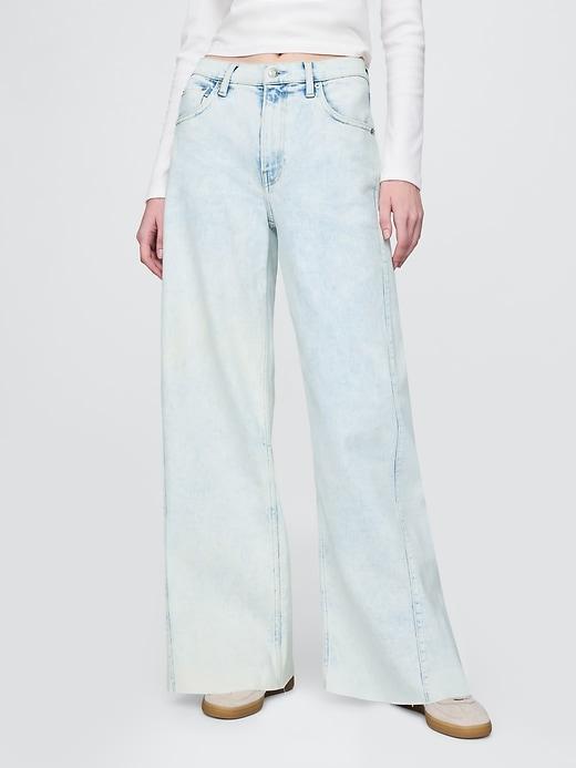 High Rise Stride Wide-Leg Jeans Product Image