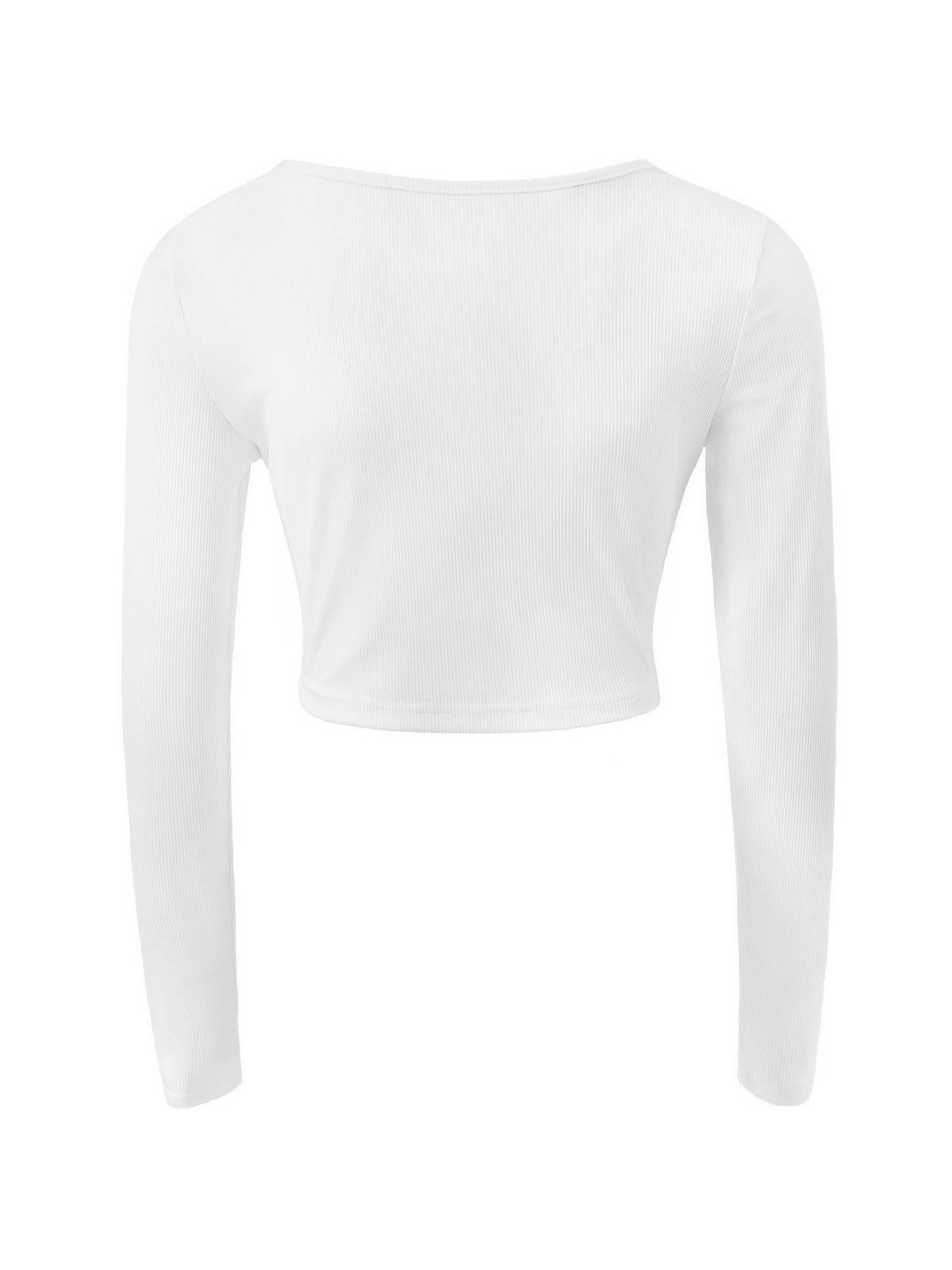 Cross Embroidered Ribbed Knit Crop Top Product Image