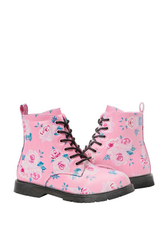 JustFab Margaux Platform Loafer Pump Womens Black/ White Size 8.5 Product Image