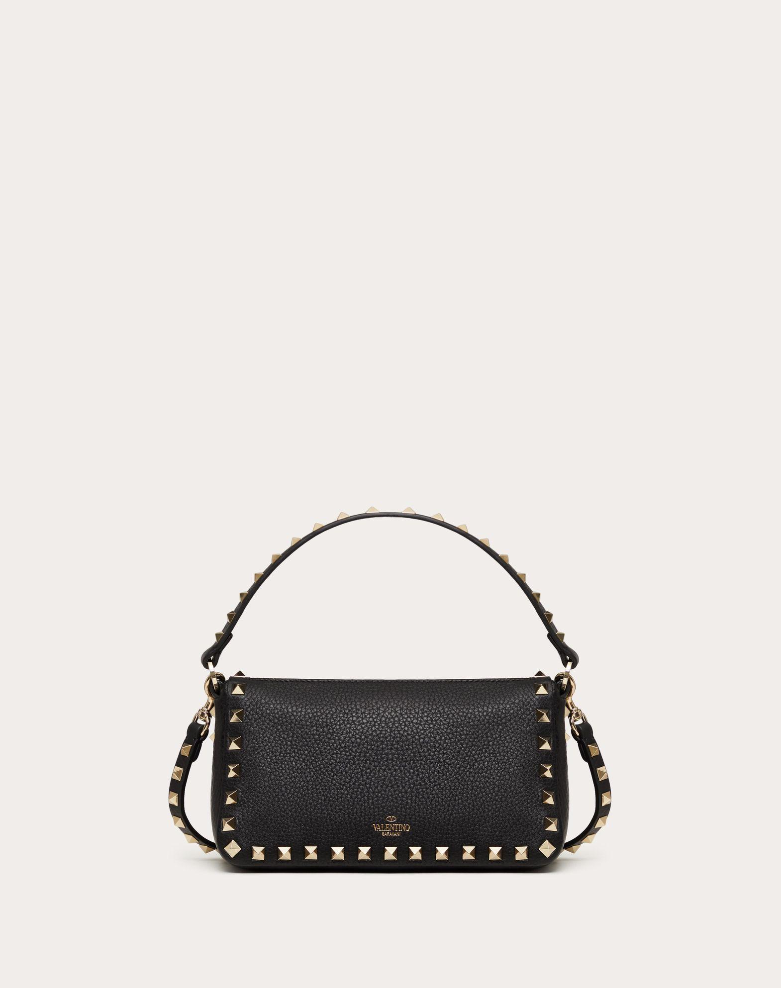 Small Rockstud Grainy Calfskin Crossbody Bag  Product Image