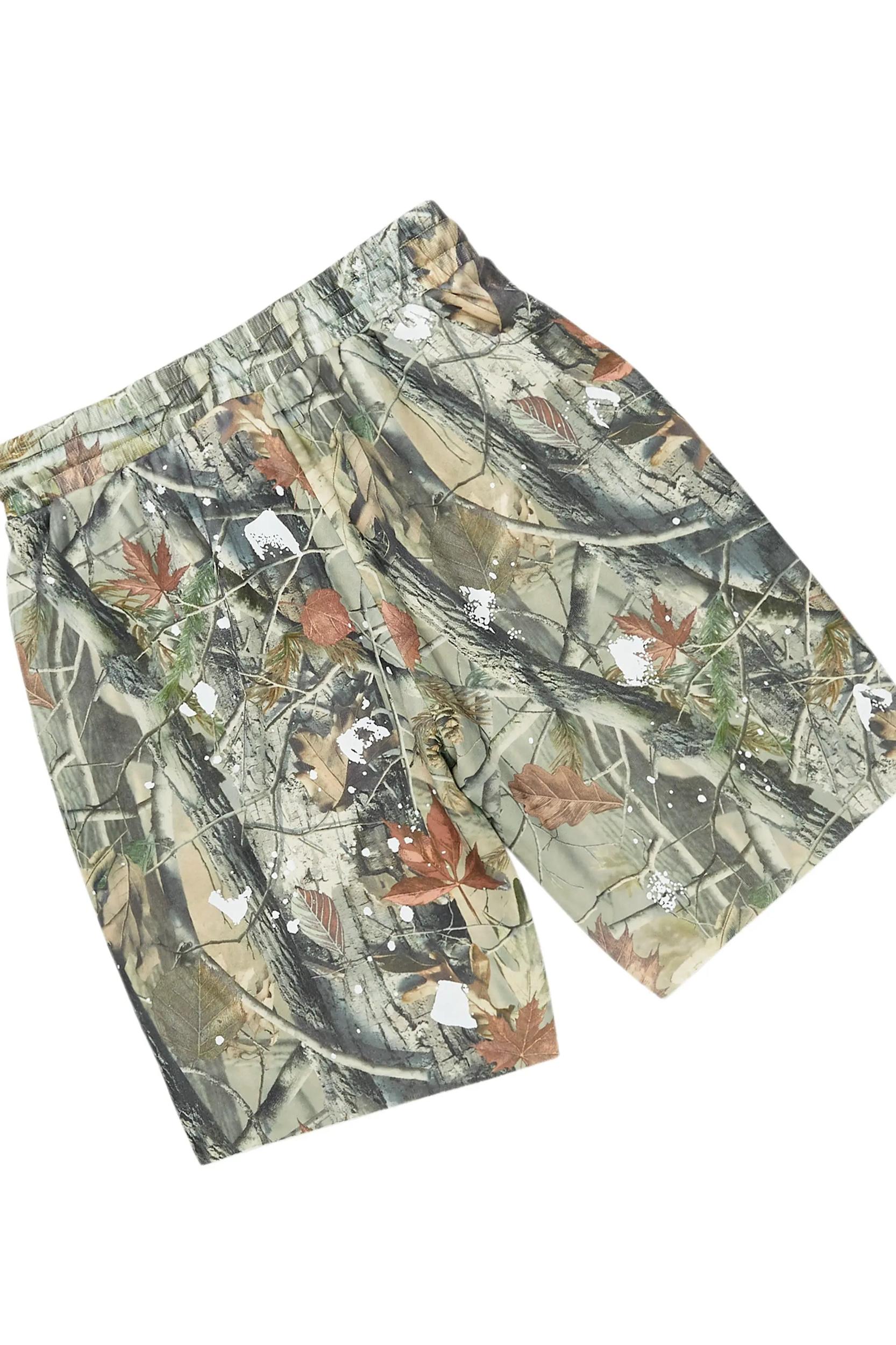 Just Between Us Tree Camo Short Set Female Product Image
