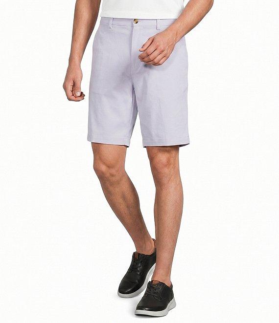 Roundtree & Yorke The Fairway 9#double; Flat Front Classic Fit Performance Shorts Product Image