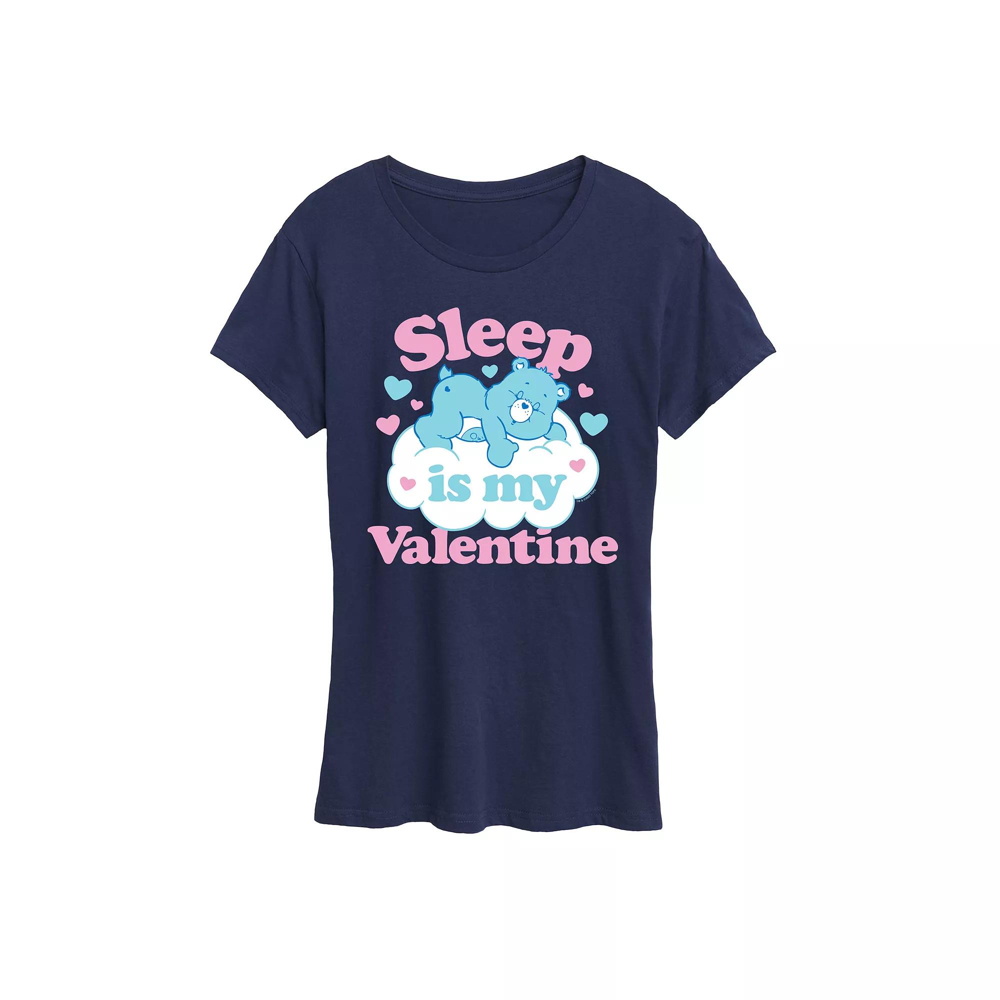 Women's Care Bears Sleep Is My Valentine Graphic Tee,  Product Image