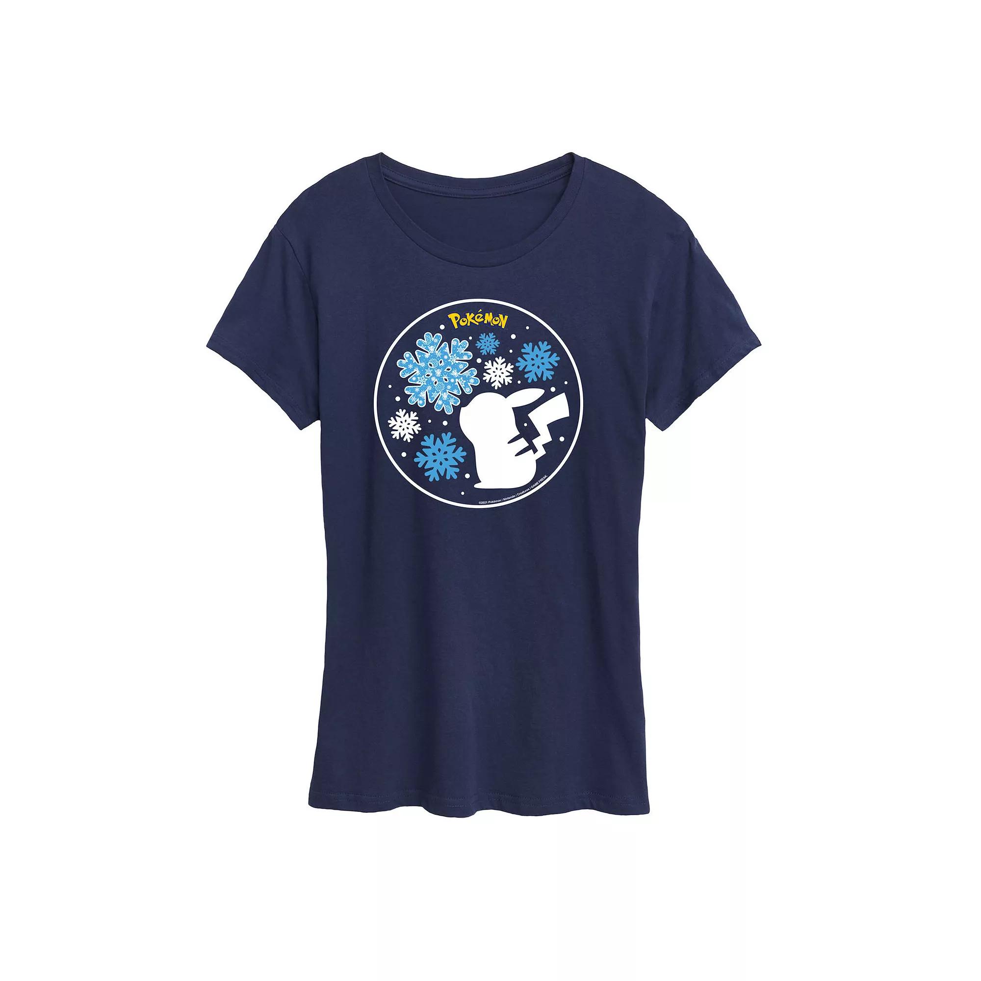 Women's Pokemon Snowflake Pikachu Tee,  Product Image