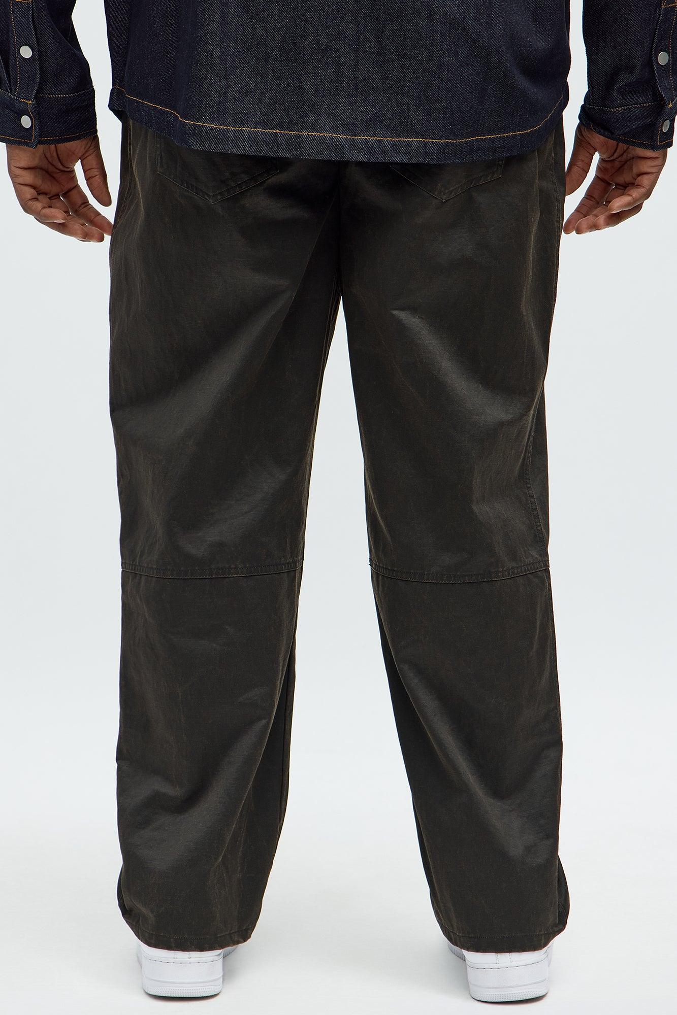 Straight Santa Fe Waxed Pants - Brown Product Image