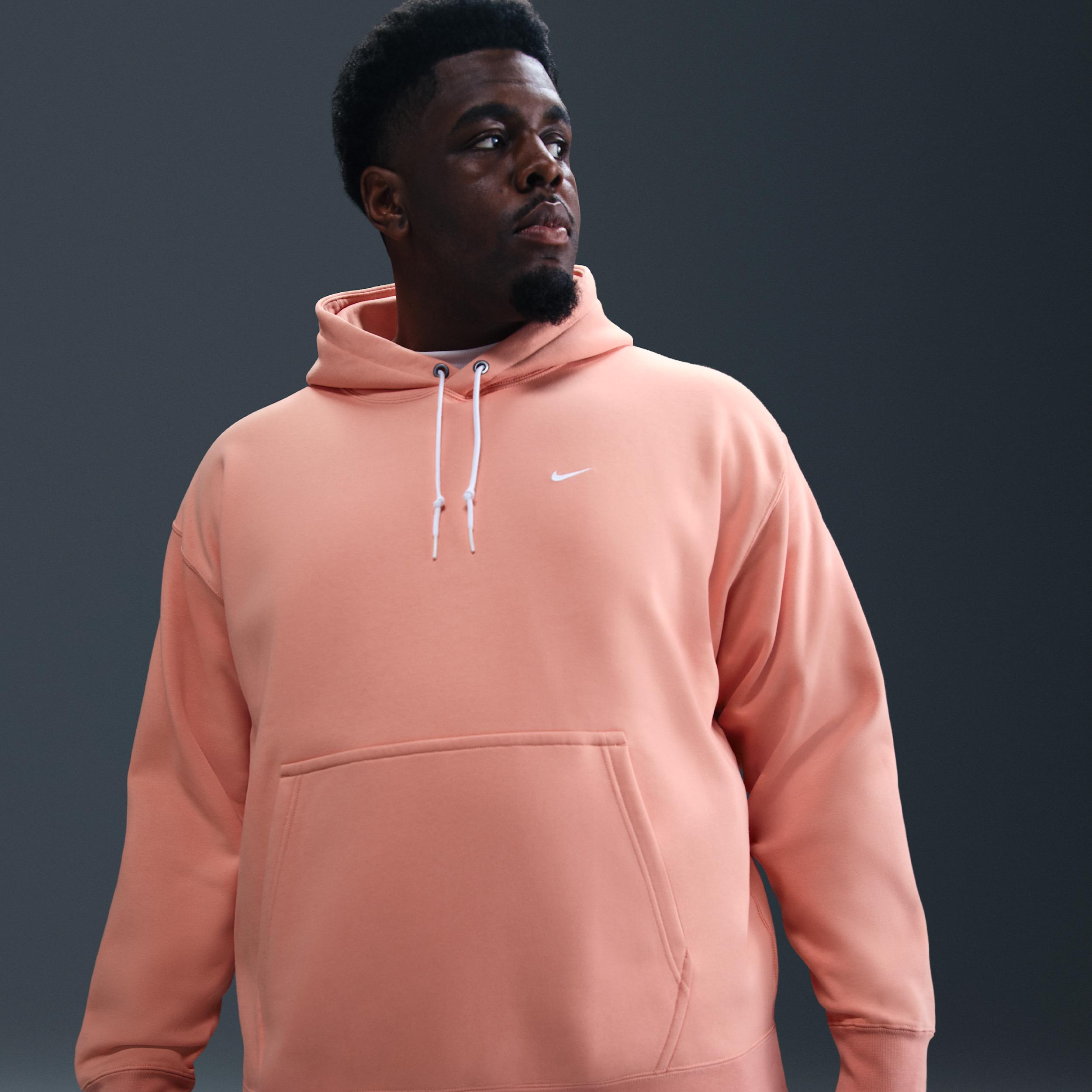 Nike Mens Solo Swoosh Fleece Pullover Hoodie | DX1355-844 Product Image