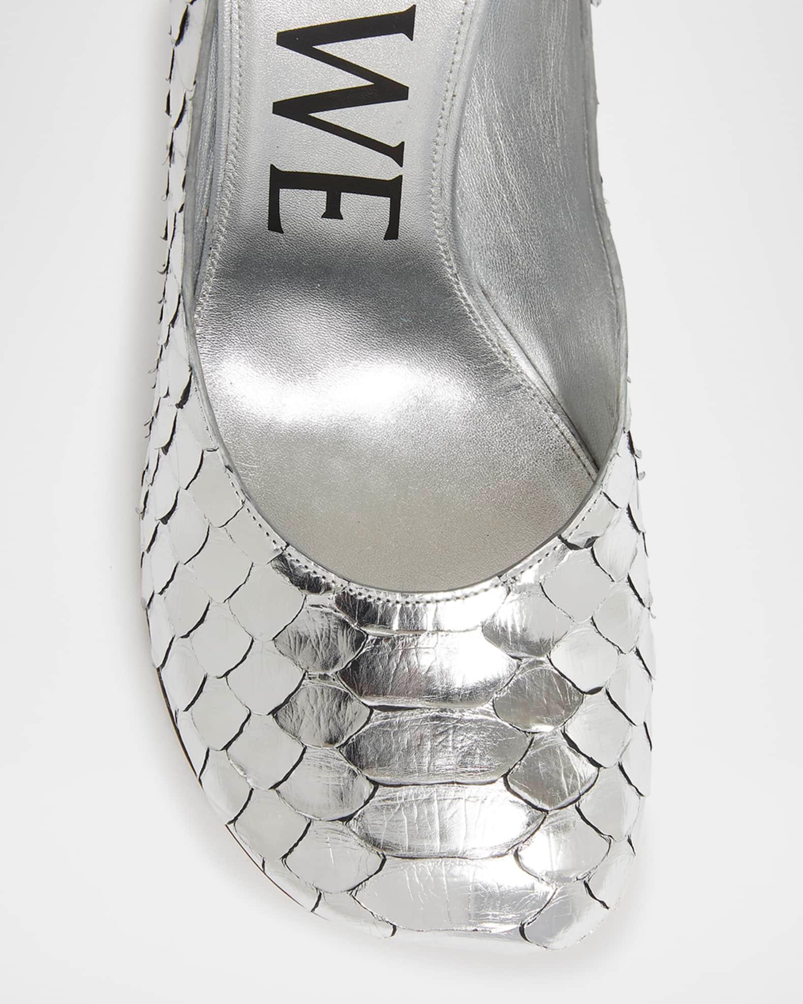 Toy Metallic Python Pumps Product Image