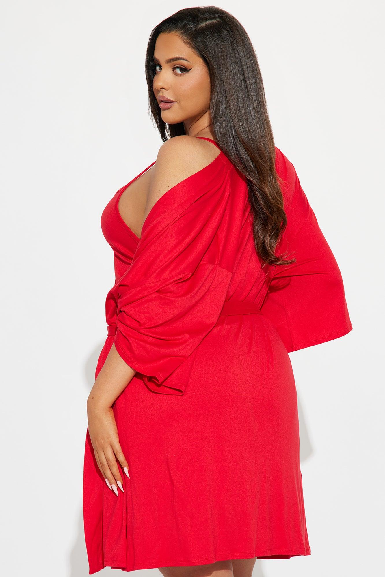 Bad Bitch PJ Robe Set - Red Product Image