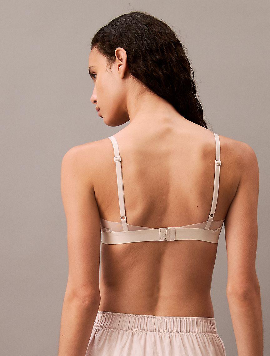 CK Black Floral Lace Unlined Balconette Product Image