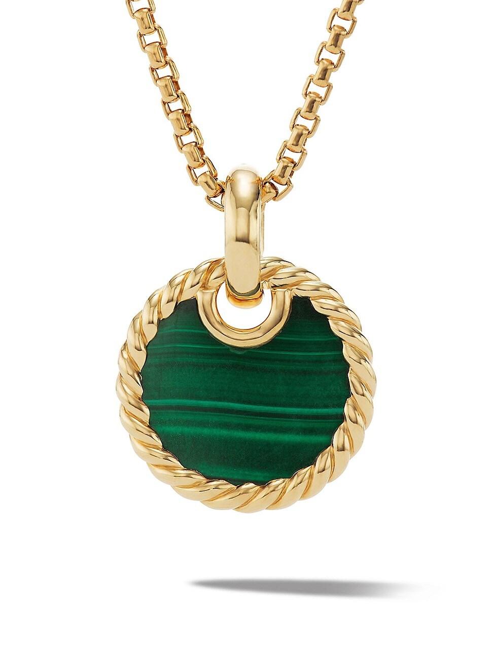 Womens DY Elements Disc Pendant in 18K Yellow Gold Product Image