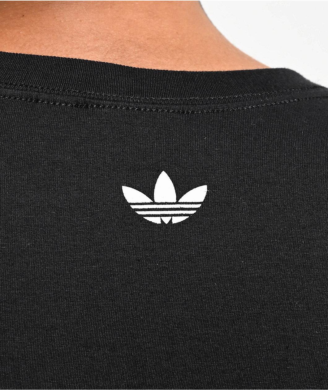 adidas Originals 3 Spray Black T-Shirt Product Image