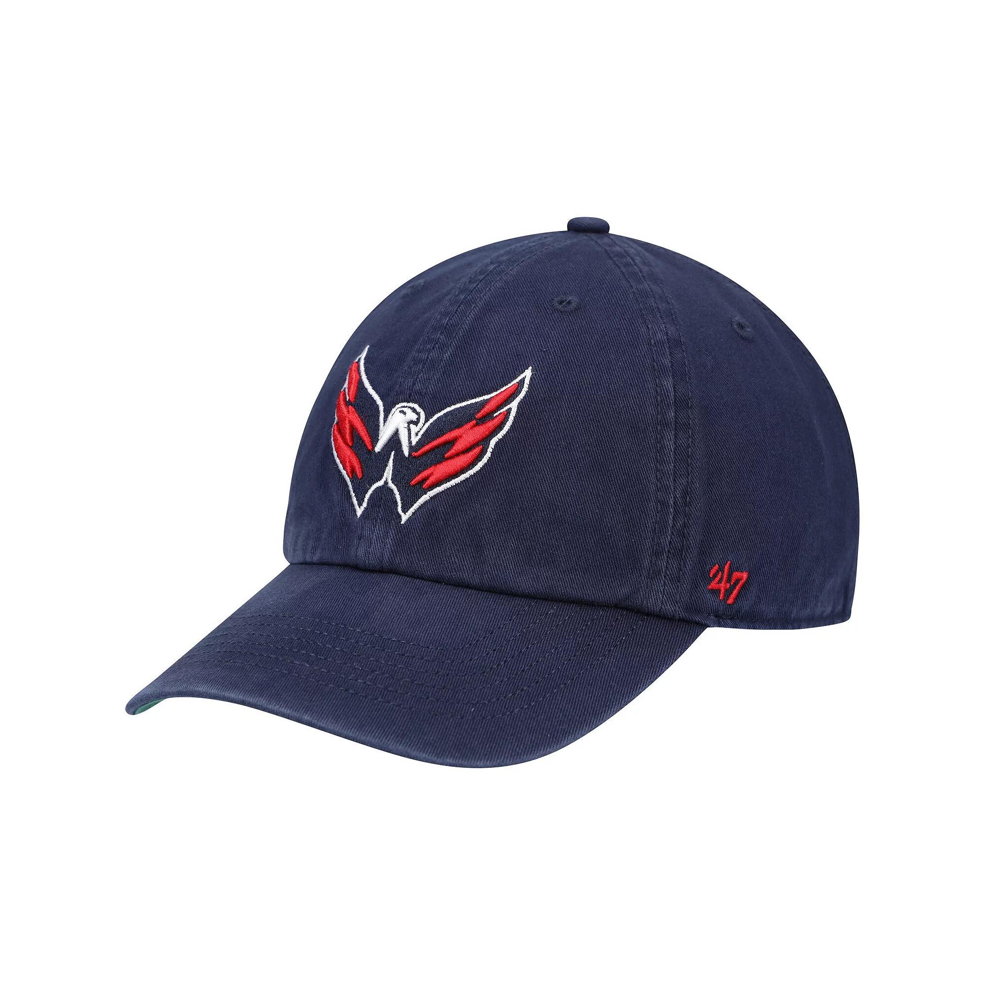 Mens 47 Washington Capitals Logo Franchise Fitted Hat Blue Product Image