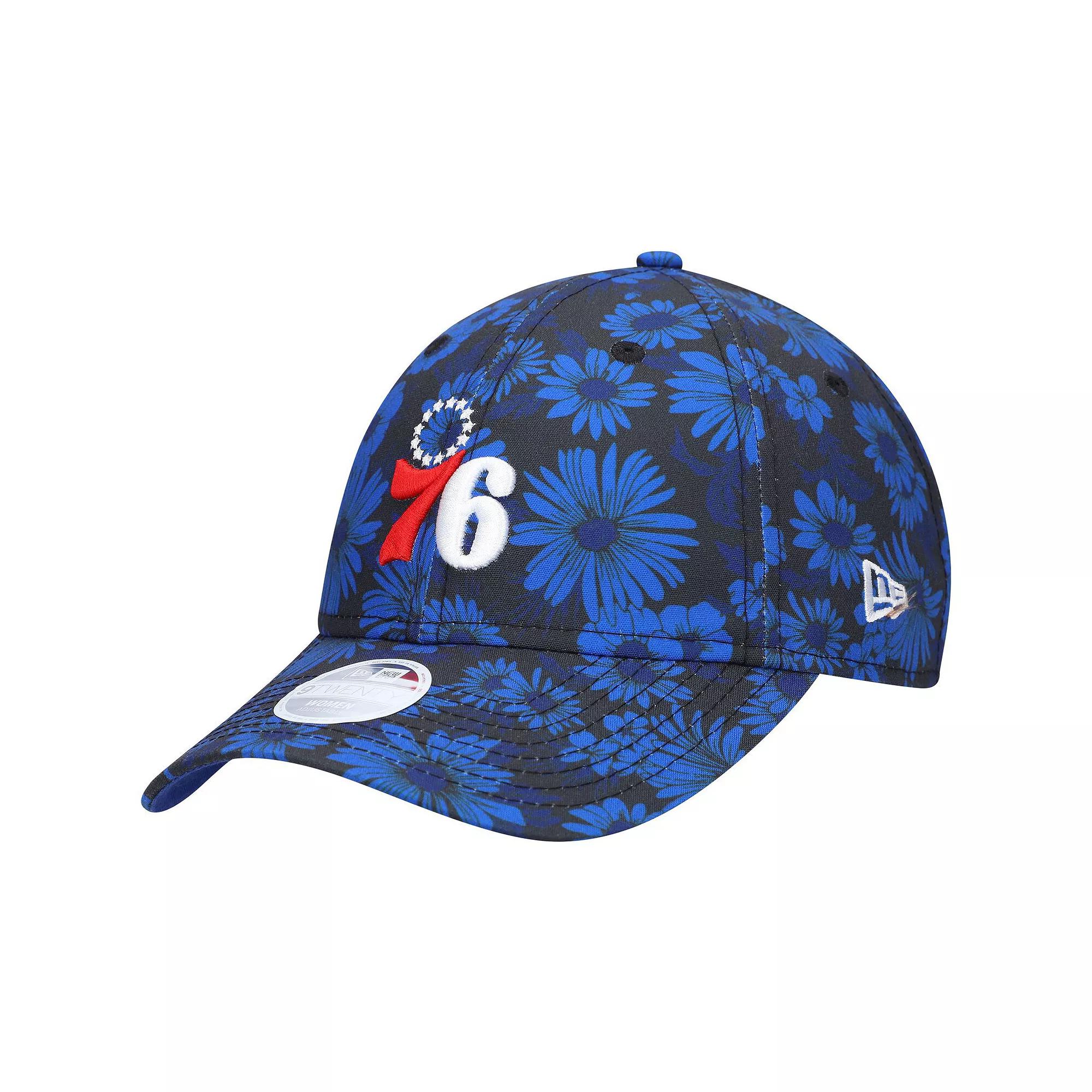 Women's New Era Royal Philadelphia 76ers Blossom 2.0 9TWENTY Adjustable Hat, 76r Blue Product Image