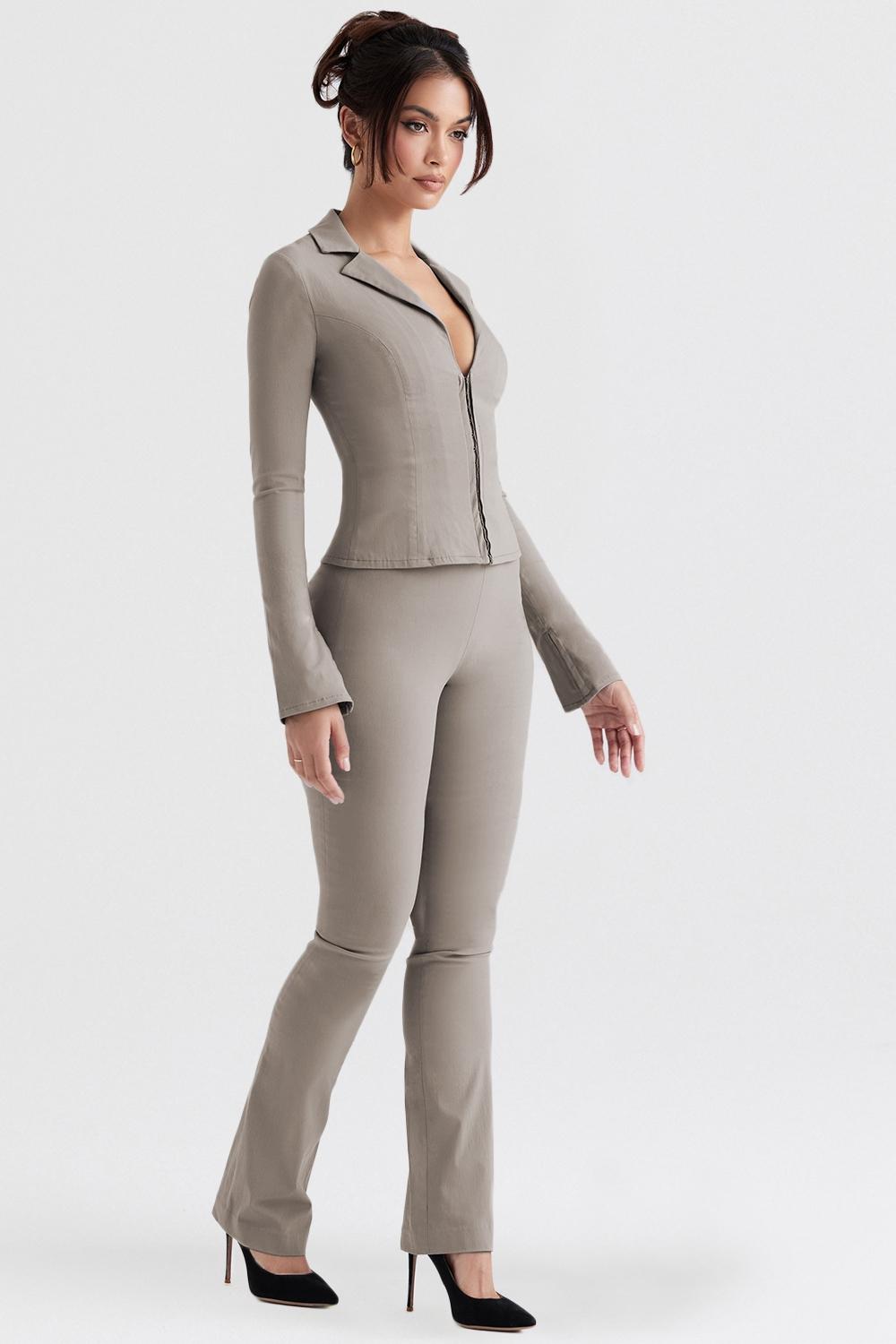 Laurel  smoke high waisted trousers Product Image