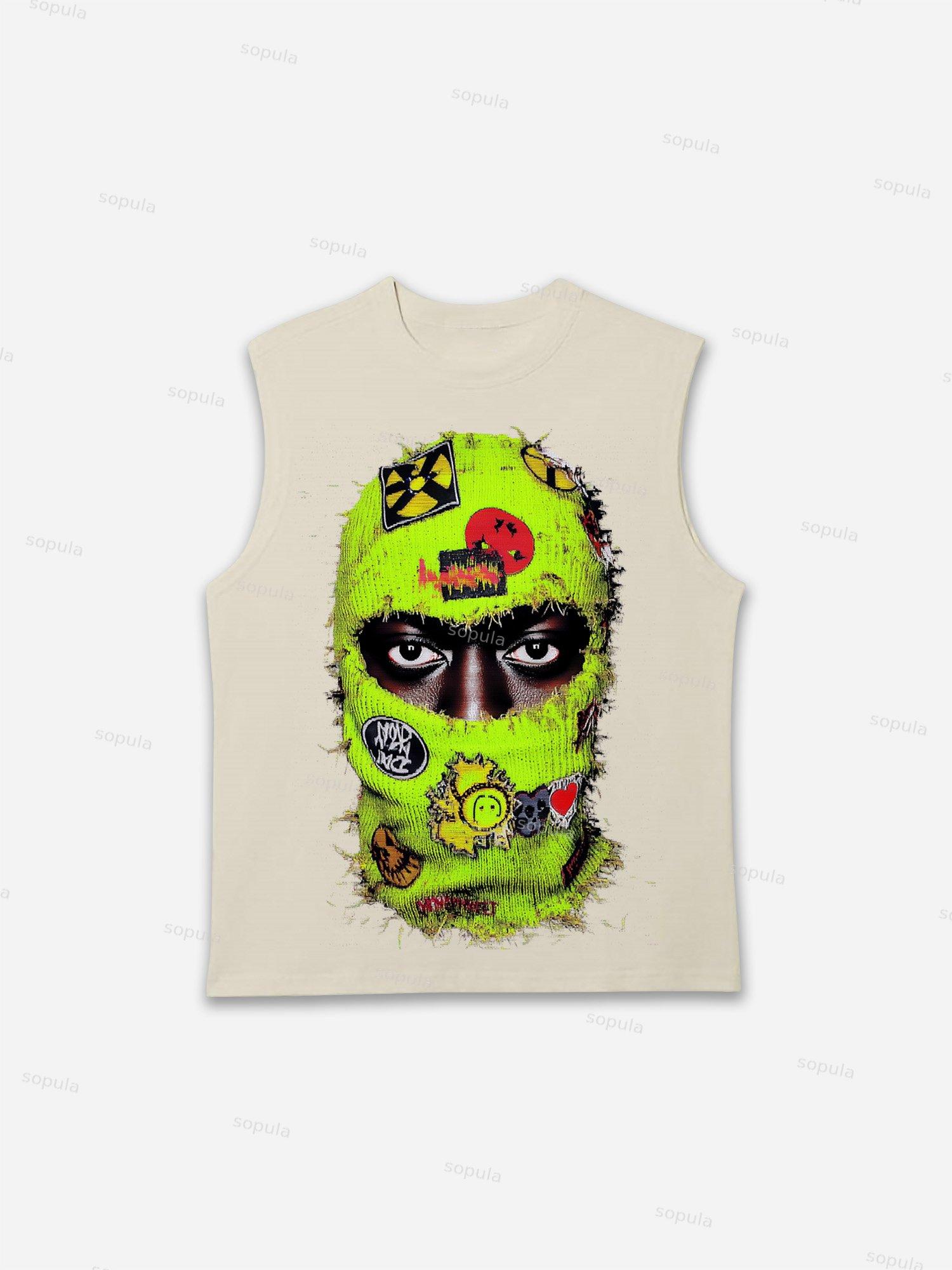 Sopula Street Balaclava Graphic Print Tank Top Product Image