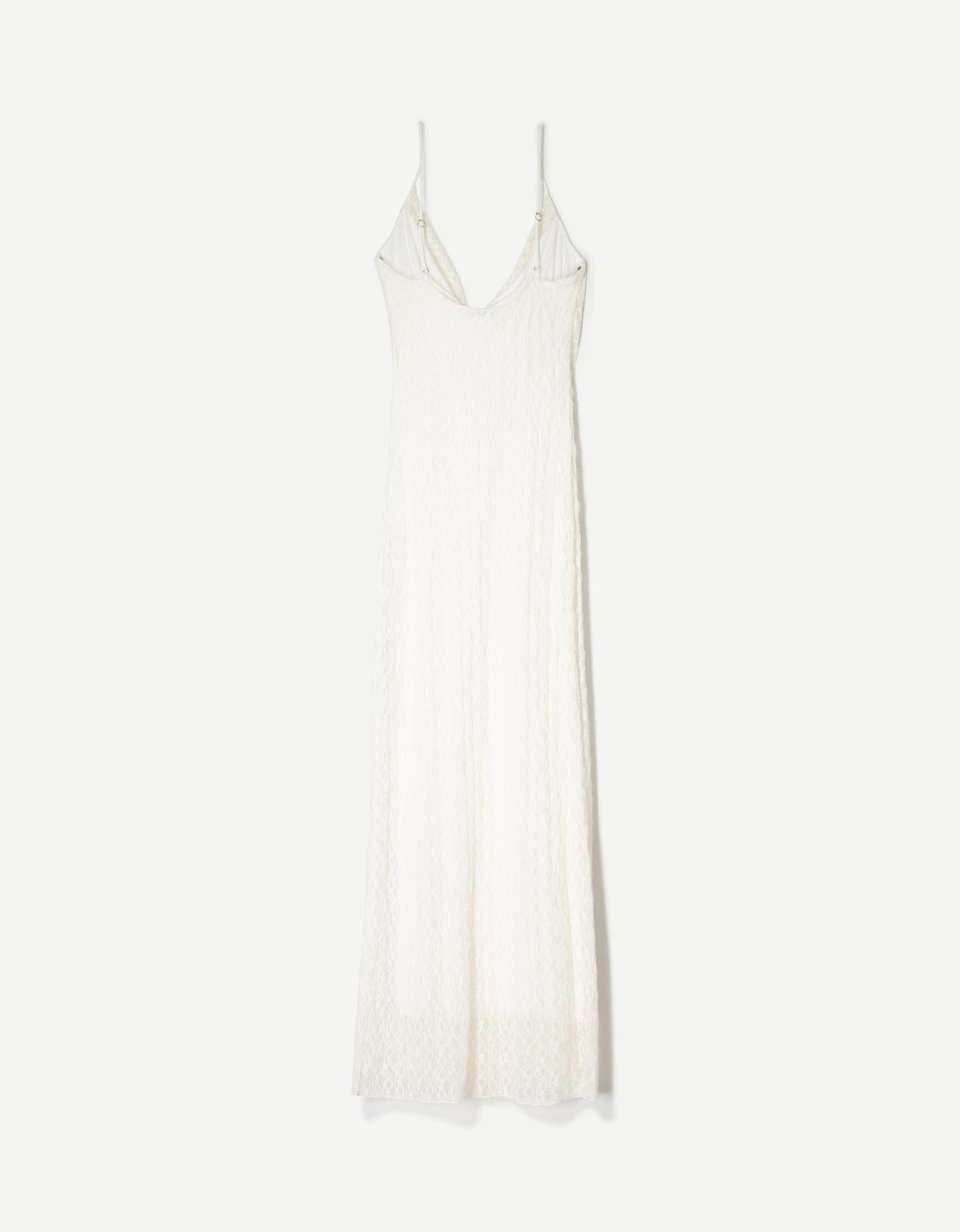 Blonde lace midi dress Product Image