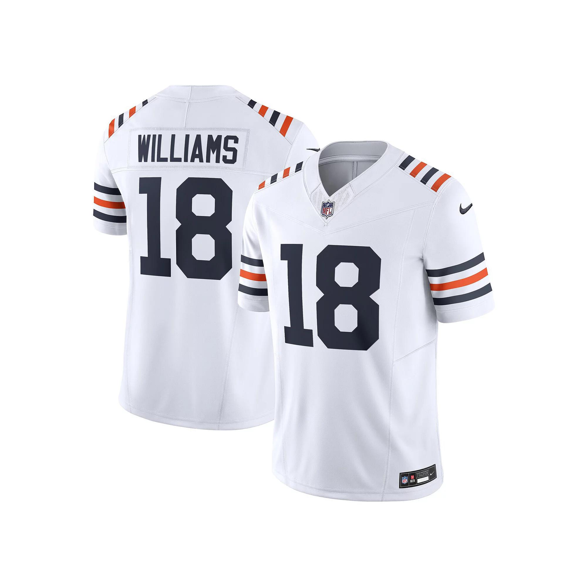 Men's Nike Caleb Williams White Chicago Bears Vapor F.U.S.E. Limited Jersey, Size: Small Product Image