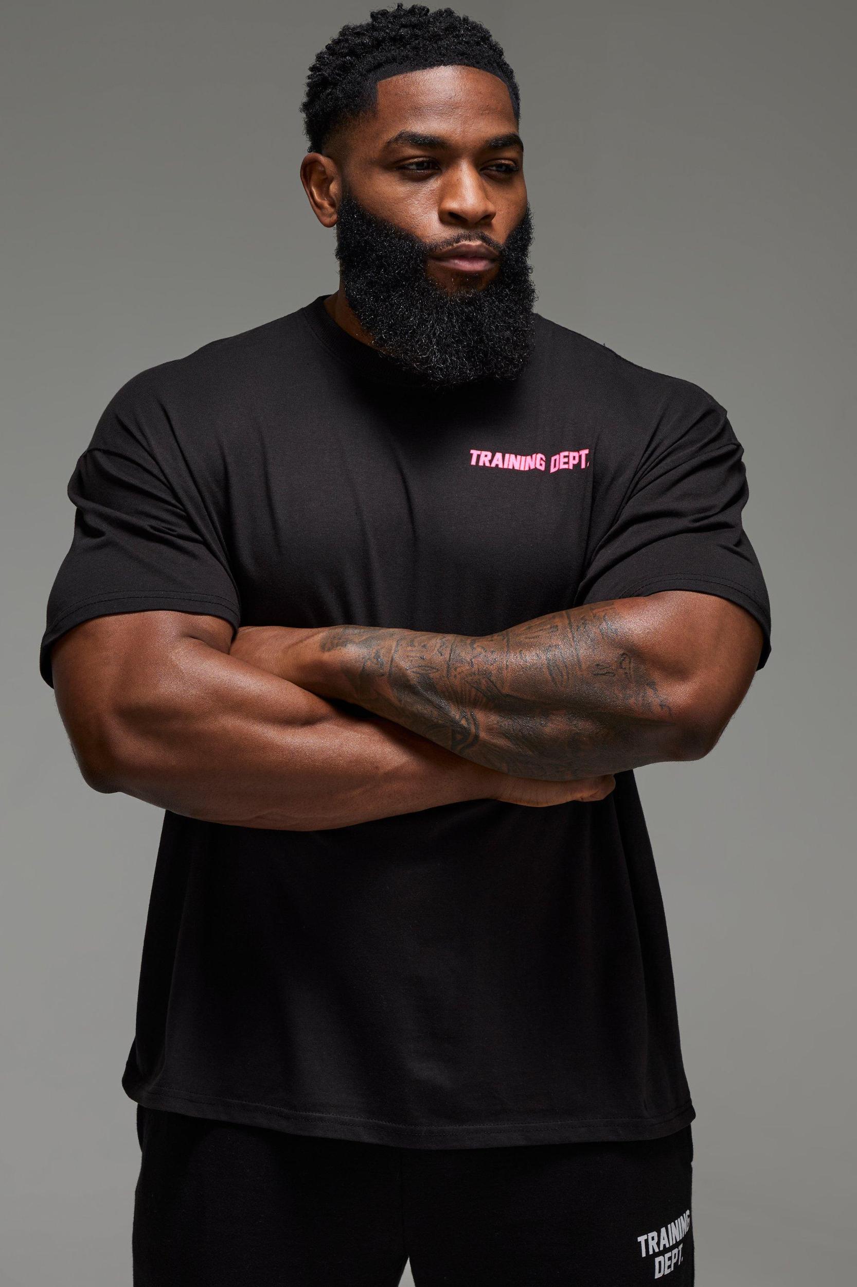 Training Dept Oversized T-shirt | boohooMAN USA Product Image