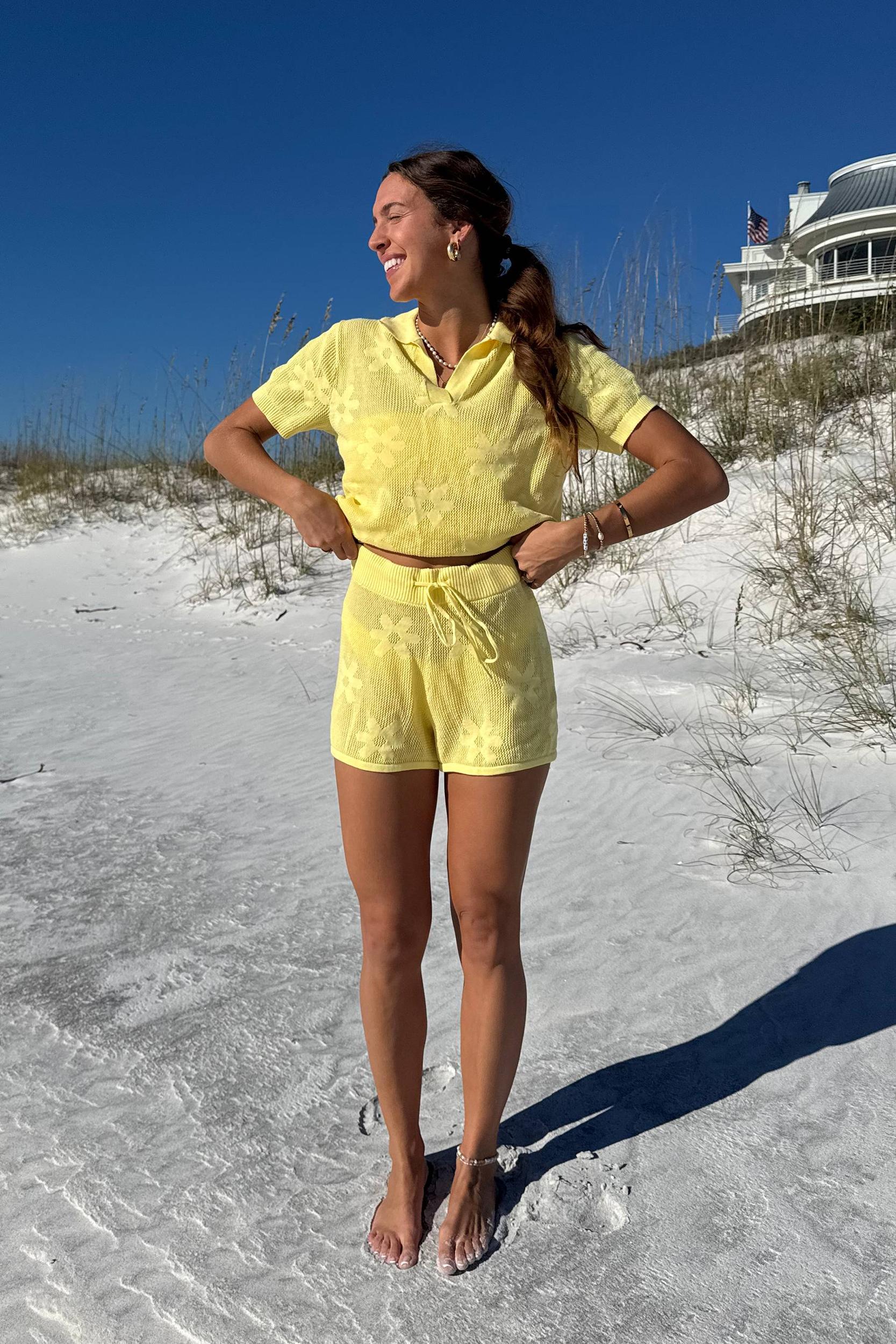 Liliana Top Butter Blossom Jacquard Product Image