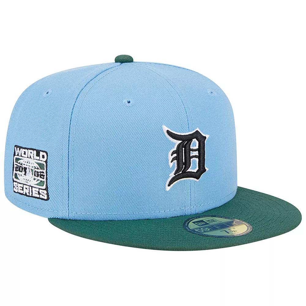 Men's New Era  Sky Blue/Cilantro Detroit Tigers 2006 World Series 59FIFTY Fitted Hat, Size: 7 1/2, Light Product Image