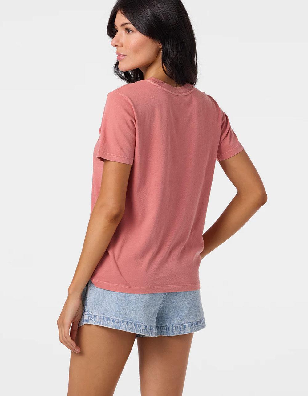 O'NEILL Sunset Crossing Womens Boy Tee - CORAL Product Image