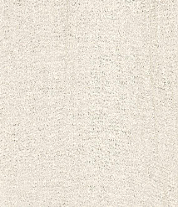 Lucky Brand Gauze Lace Trim Spread Collar Long Sleeve Button-Front Shirt Product Image