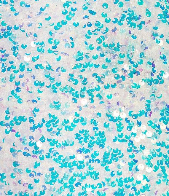 B. Darlin Spaghetti Strap Scoop-Neck Sequined Velvet Knit Bodycon Dress Product Image