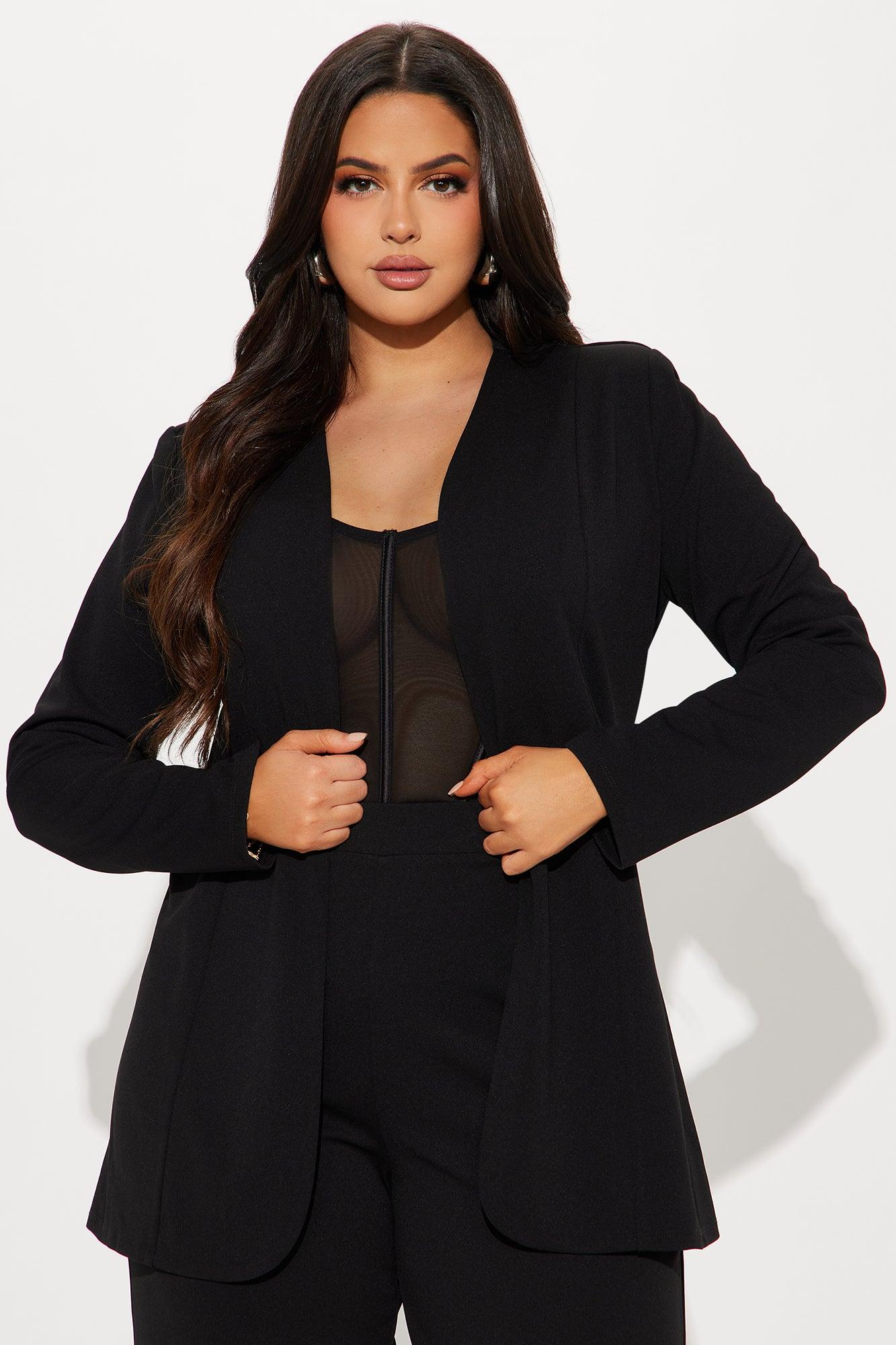 Payin' It Forward Wide Leg Pant Set - Black Product Image