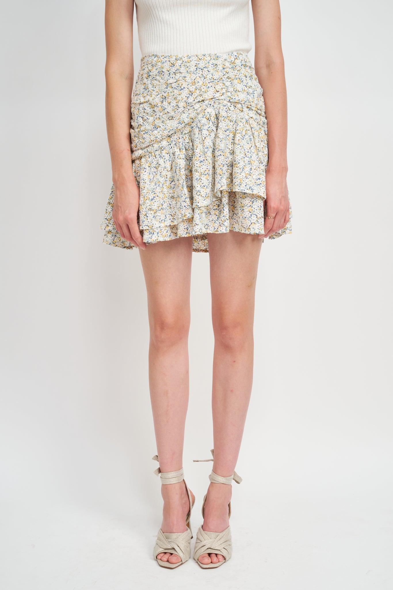 En Saison |  Orielle Floral Mini Skirt FINAL SALE Product Image