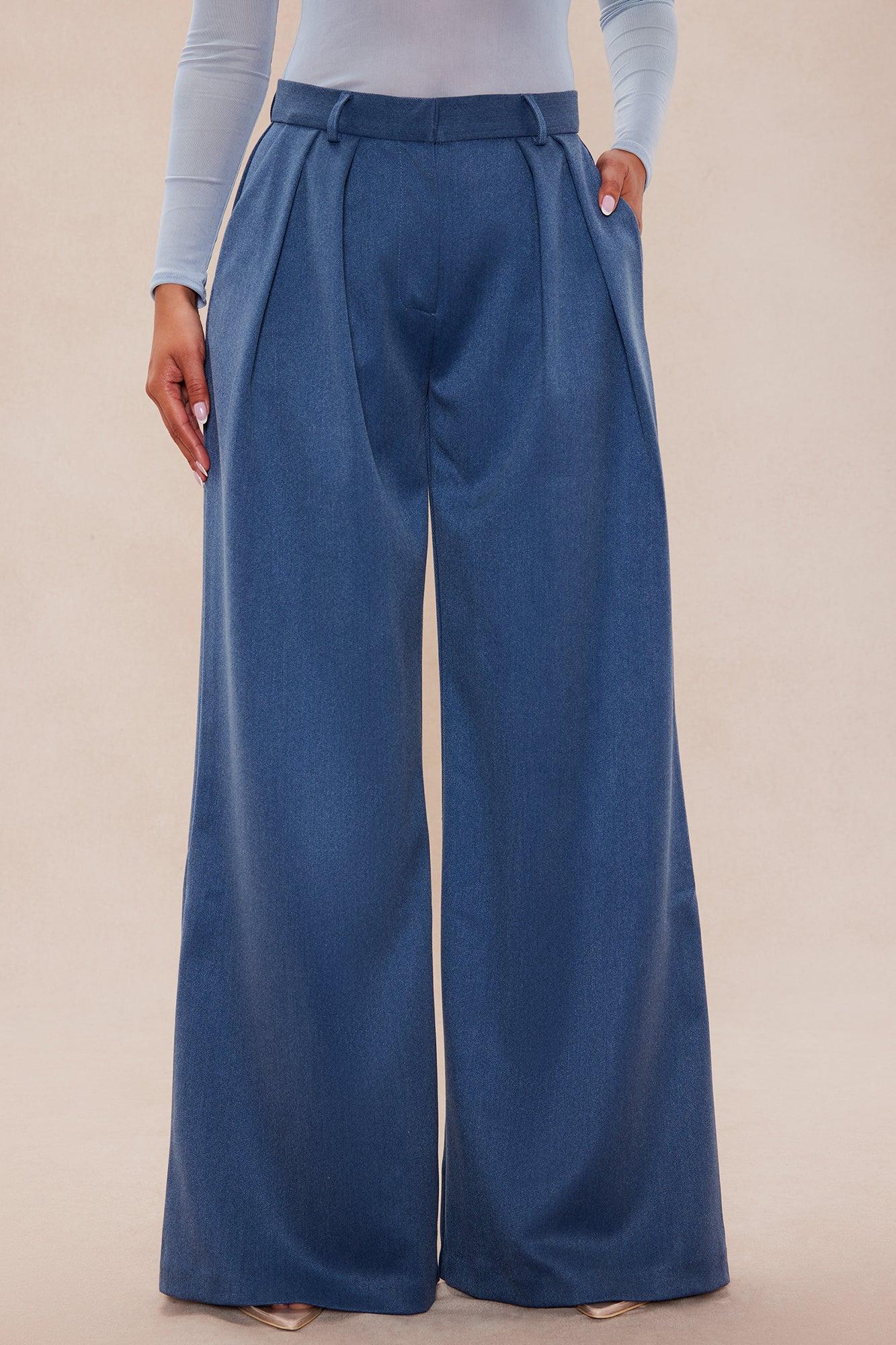 Mila Wide Leg Pant - Denim Female Product Image