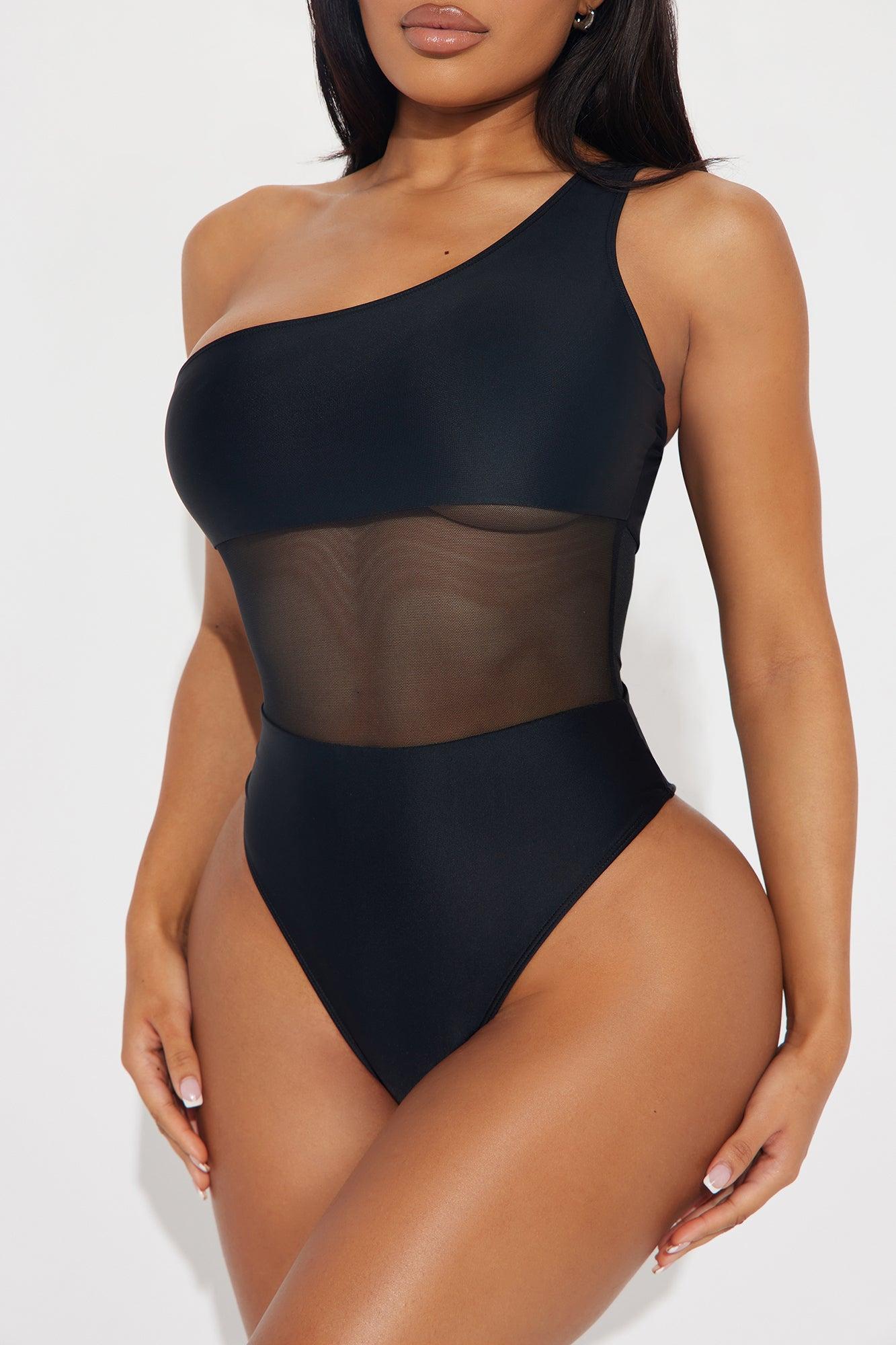 Summer In The City Mesh 1 Piece Swimsuit - Black Product Image
