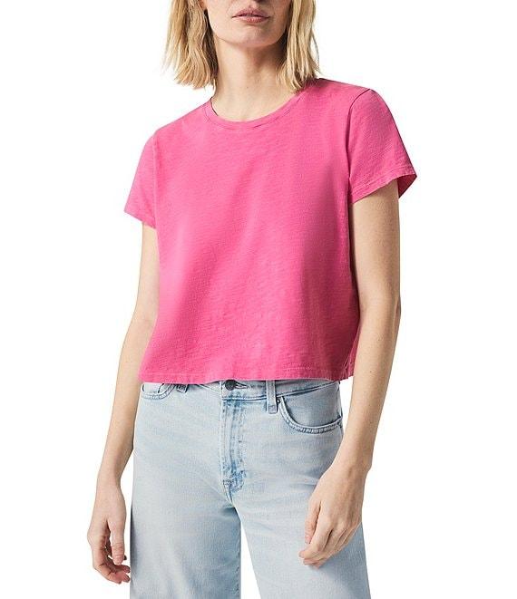Splendid Louisa Knit Crew Neck Short Sleeve Shirt Product Image