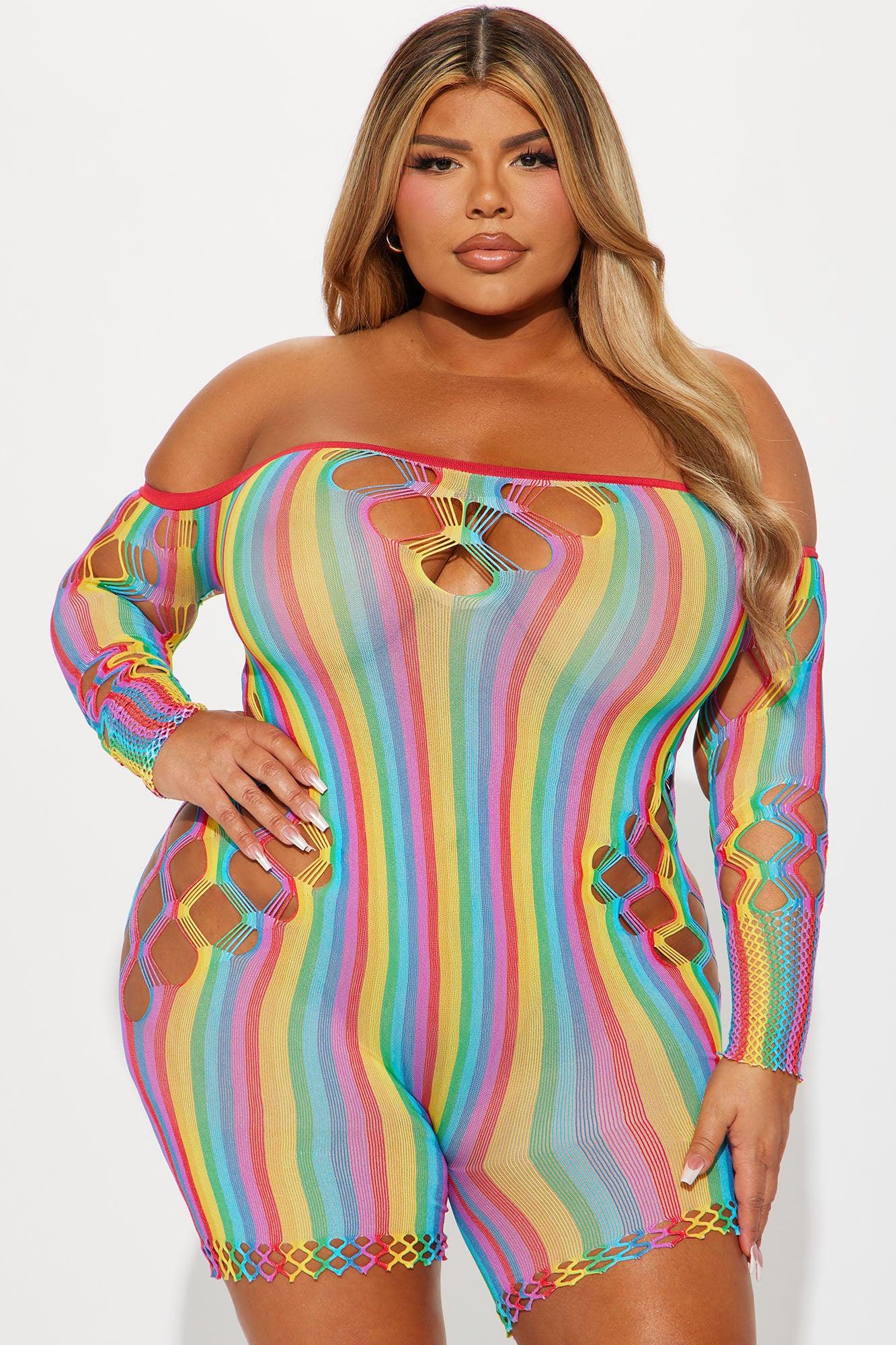 Ready For The Night Seamless Romper - Multi Color Product Image